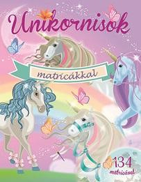 Unikornisok matricákkal - Lila