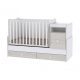 Lorelli Trend PLUS Ringatható kombi kiságy 70x165 - Fehér-Világos Tölgy/White-Light Oak (Rocking convertible crib)