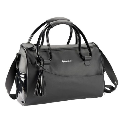 Badabulle Glossy Pelenkázó táska /válltáska (Diaper bag) - Fekete/ Black