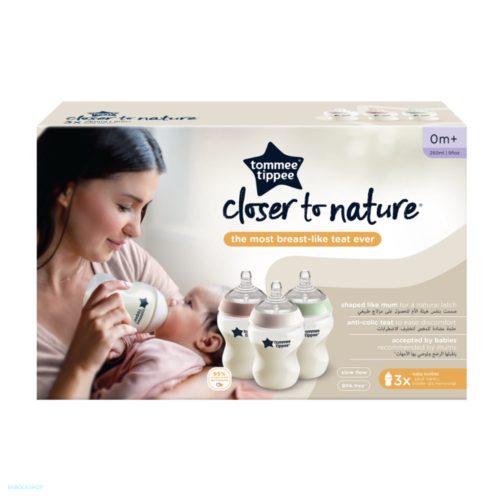 Tommee Tippee cumisüveg - CTN 3 db 260 ml pasztell