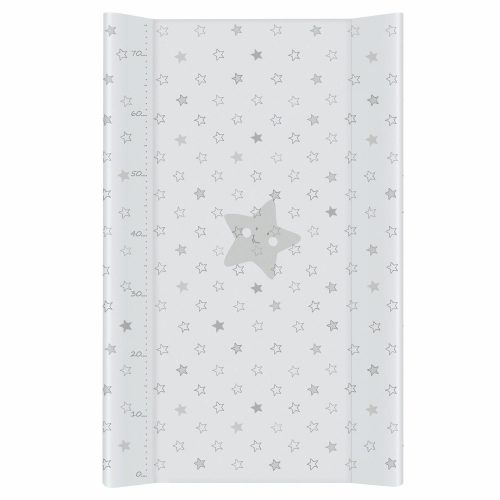 Ceba COMFORT 2 oldalú pelenkázó lap, merev, 50x80cm  - Csillag szürke (Diaper changing sheet)