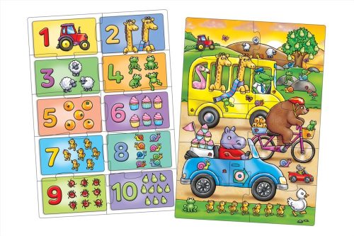 Keress és találj... Számok puzzle, 2x10 db-os Orchard Toys