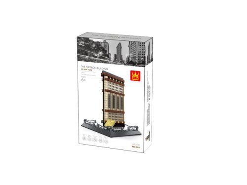 WANGE® 4220 | készségfejlesztő építőjáték | 838 db építőkocka | Flatiron building – New York