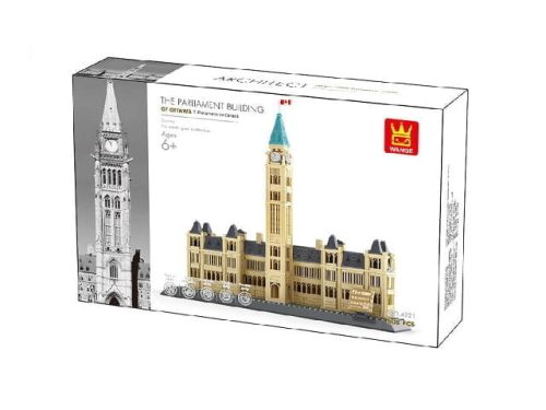 WANGE® 4221 | készségfejlesztő építőjáték | 608 db építőkocka | Kanadai Parlament – Ottawa